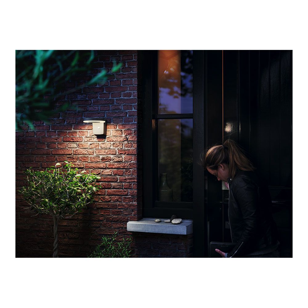 APLIQUE SOLAR MURAL REDONDO ULTRAEFICIENTE,IP44 1,3W, 250Im 3000K, LUZ CÁLIDA. PHILIPS gallery 2