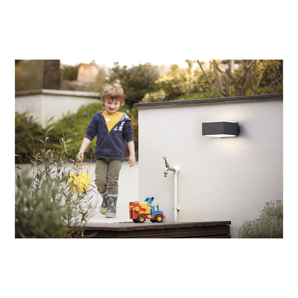 APLIQUE PARED, EXTERIOR, HEDGEHOG, ANTRACITA, E27, 42 W, SIN BOMBILLA, ILUMINACIÓN BIDIRECCIONAL gallery 2