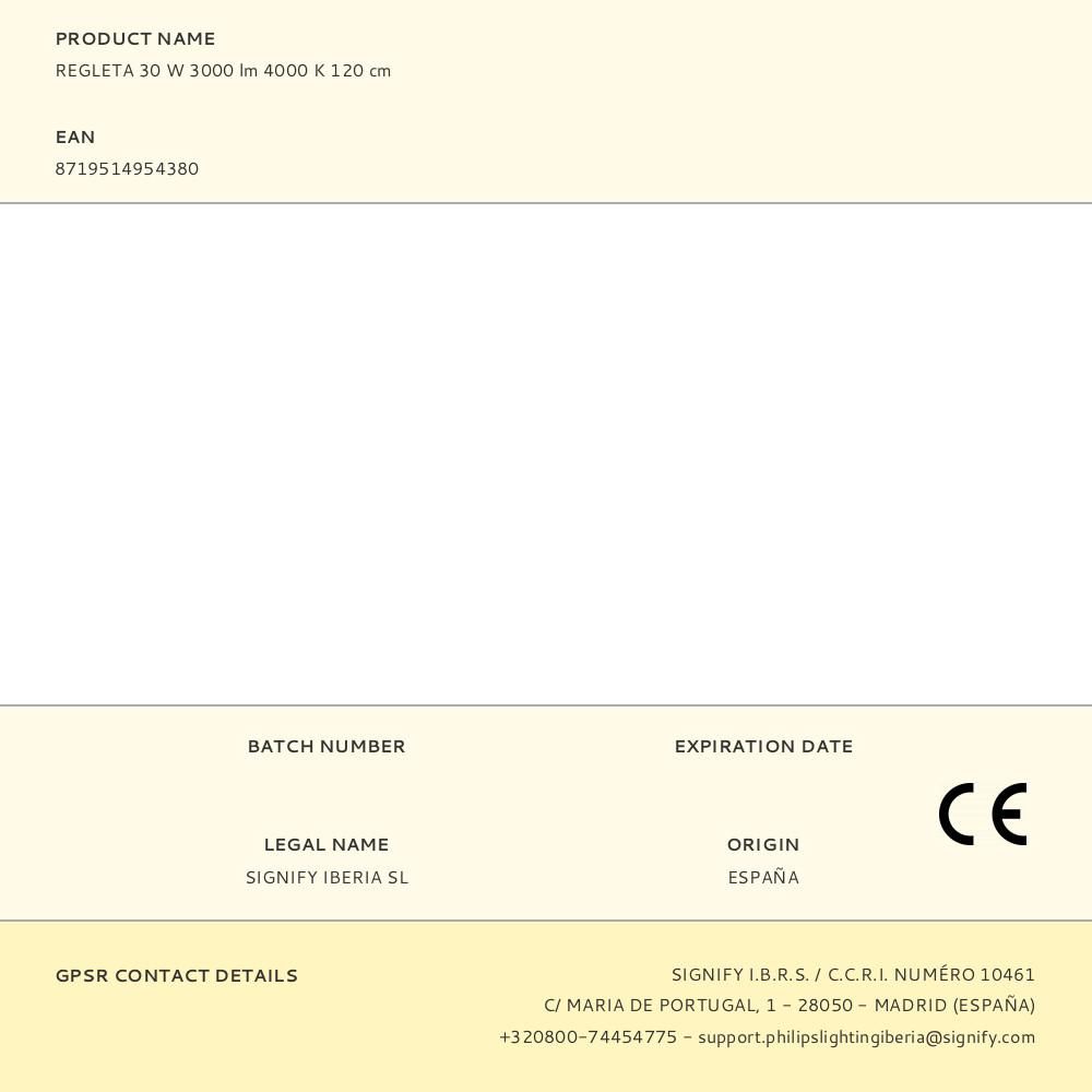 REGLETA 30 W 3000 lm 4000 K 120 cm gallery 3