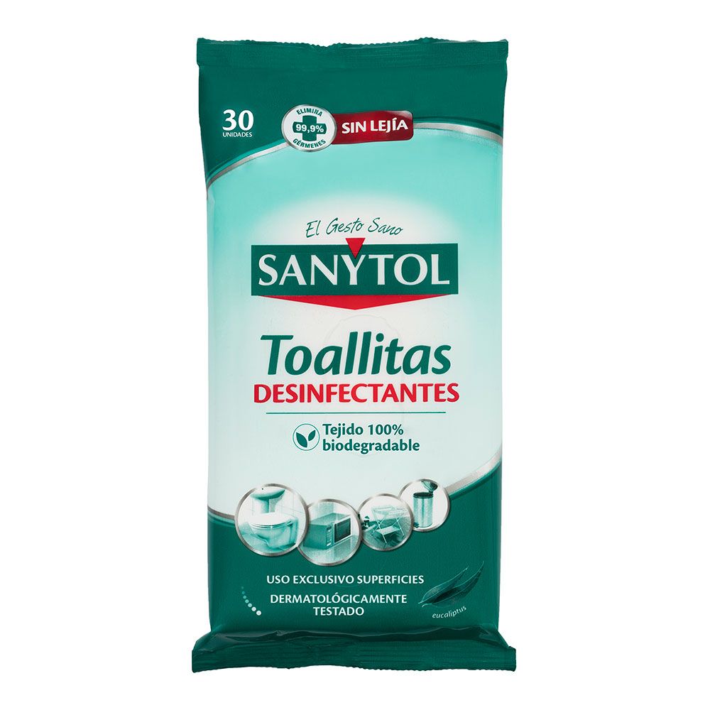 TOALLITAS MULTIUSOS DESINFECTANTES 30 uds