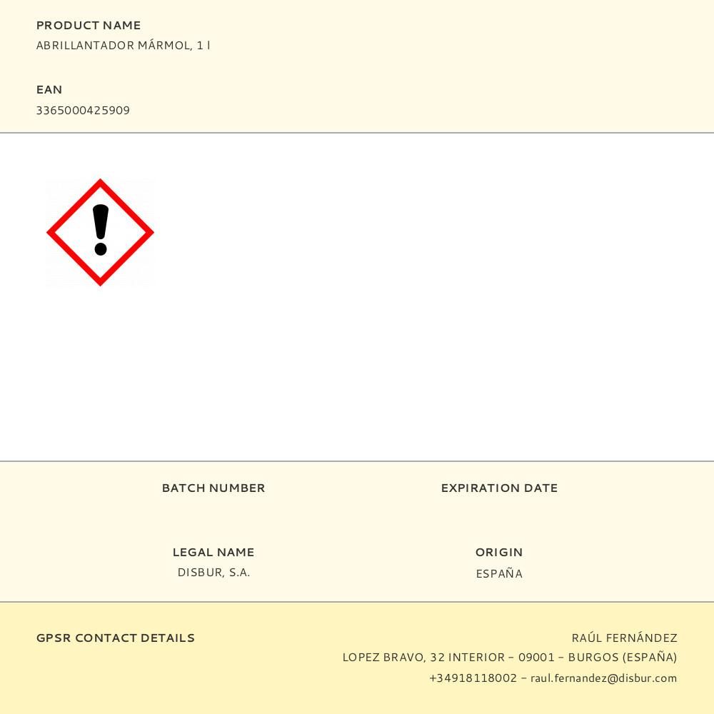 ABRILLANTADOR MÁRMOL, 1 l gallery 0