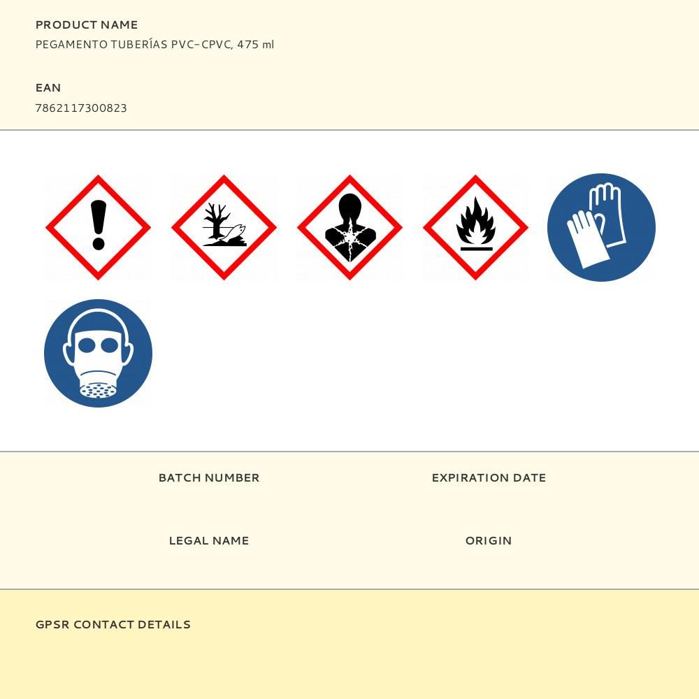 PEGAMENTO TUBERÍAS PVC-CPVC, 118 ml gallery 0