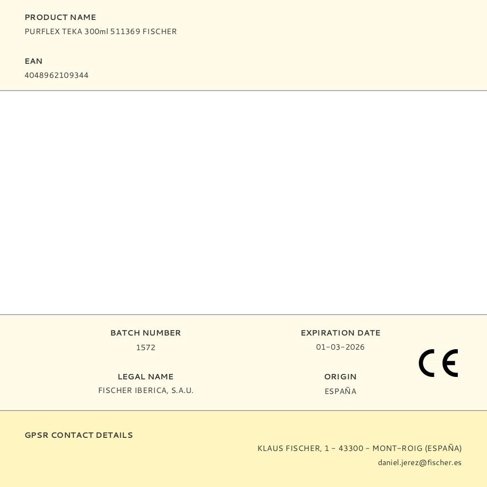 PURFLEX TEKA 300ml 511369 FISCHER gallery 0