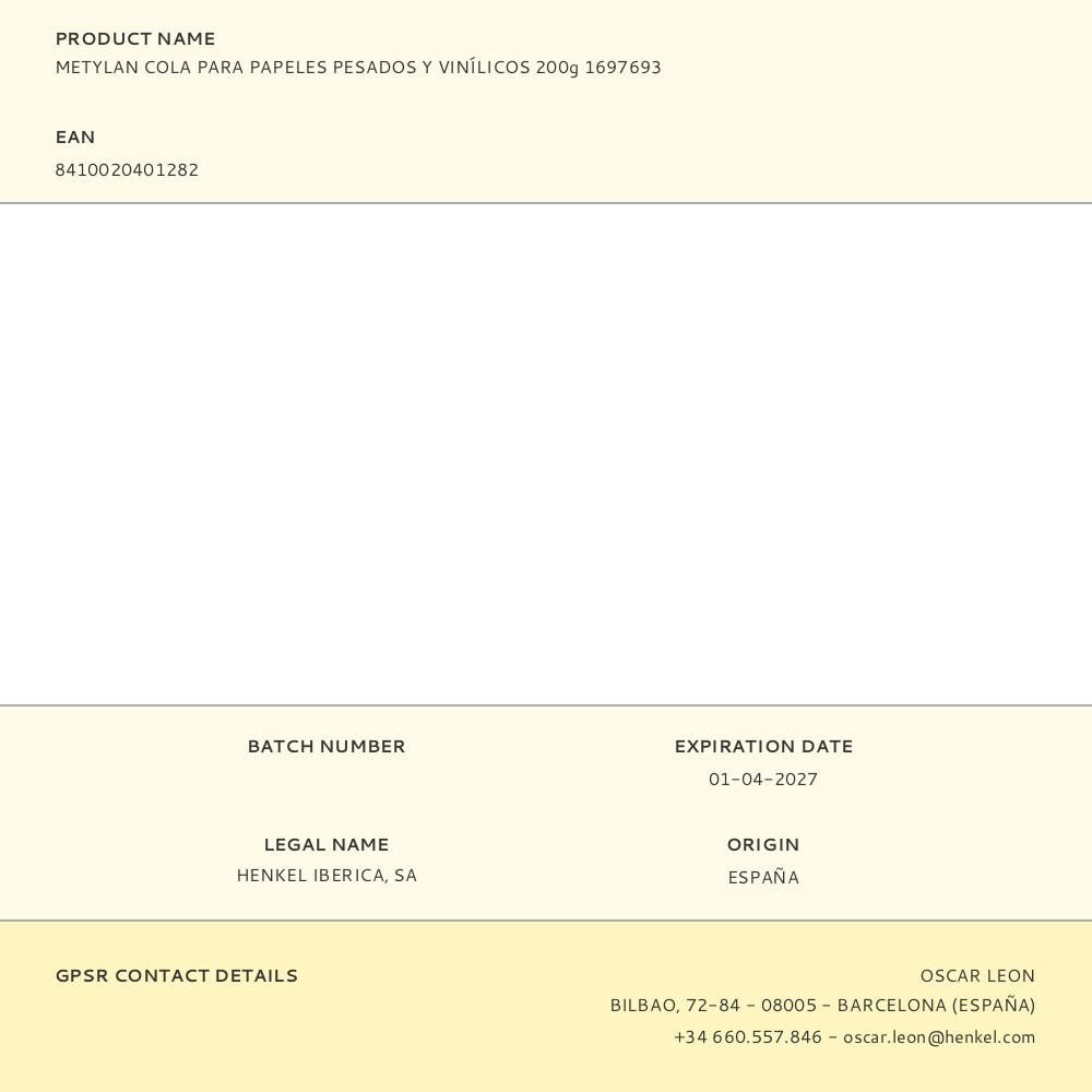 COLA PARA PAPELES PESADOS Y VINÍLICOS 200 g gallery 0