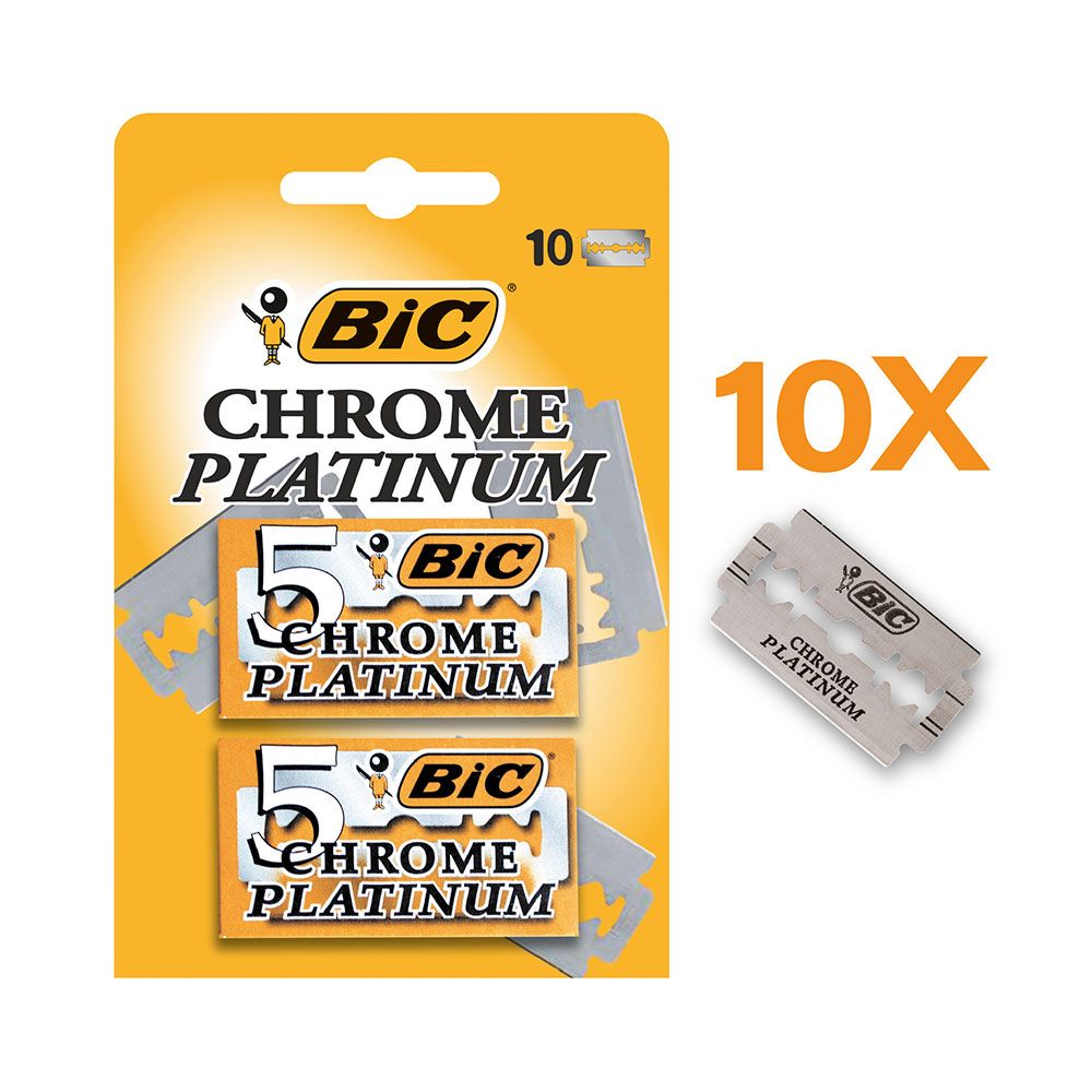 HOJAS AFEITADO CHROME PLATINUM BLÍSTER 10 uds