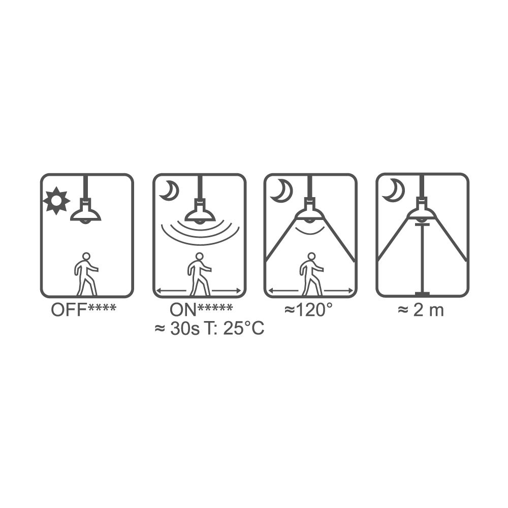 BOMBILLA STANDARD LED CON SENSOR DE PRESENCIA Y CREPUSCULAR E27 12 w 1154 lm 6400 k LUZ FRIA Ø6 x 11 cm gallery 0