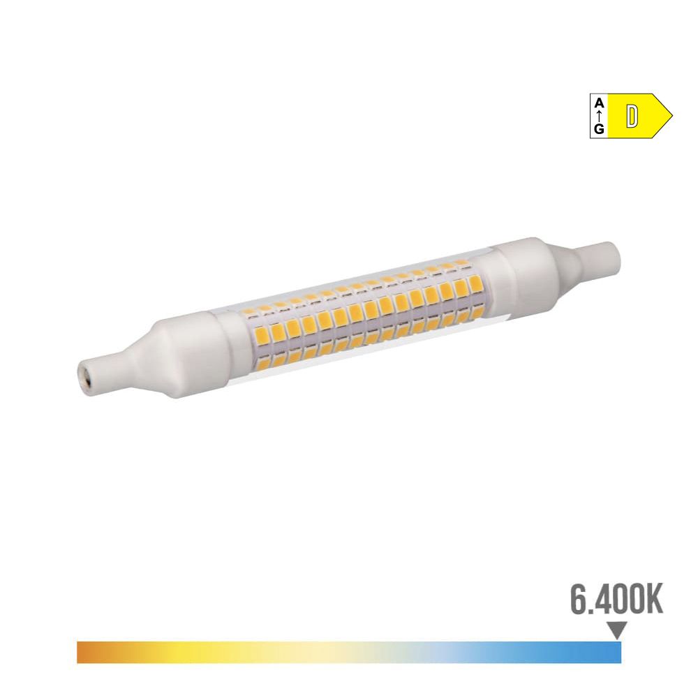 BOMBILLA LINEAL LED 118mm R7s 9W 1280lm 6400K LUZ FRIA Ø1,6x11,8cm EDM