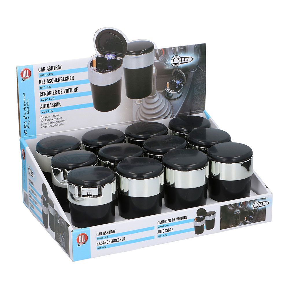 CENICERO CON LED PARA COCHE - Ø8 x 12,5 cm gallery 0