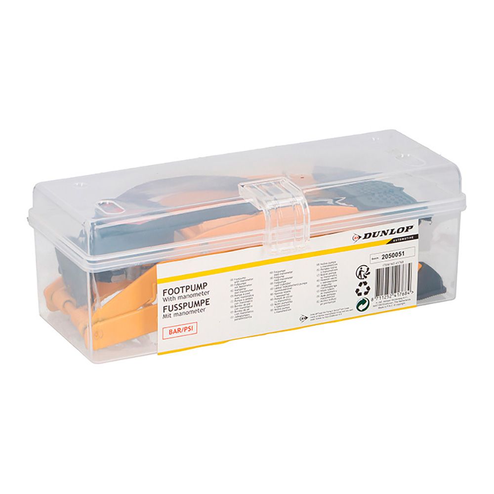 BOMBA DE AIRE DE PIE PARA RUEDA DE BICICLETA Y COCHE, 23,7 x 8,5 x 7,0 cm gallery 0