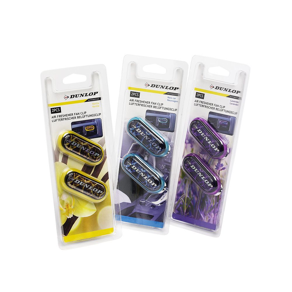 AMBIENTADOR PARA REJILLA DE CLIMATIZADOR DE COCHE DUNLOP COLORES / MODELOS SURTIDOS gallery 1