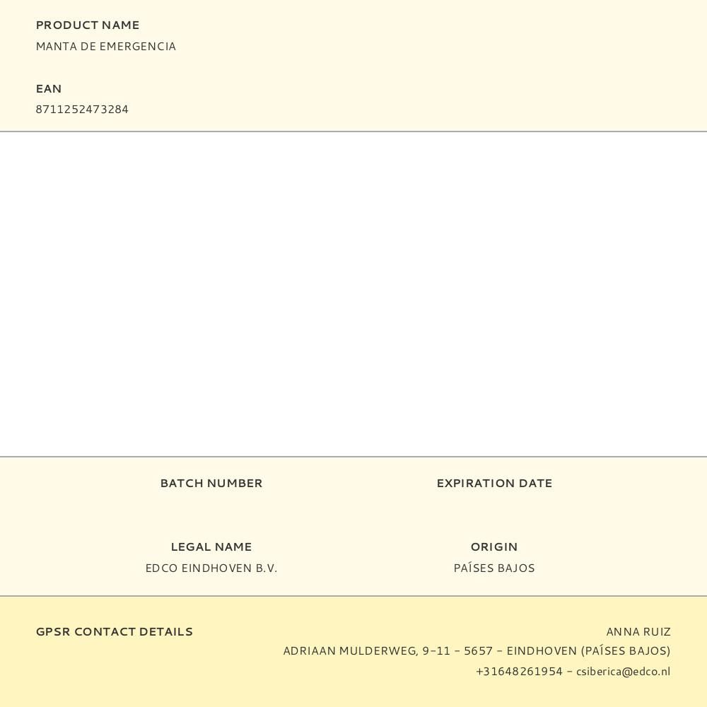 MANTA DE EMERGENCIA gallery 0