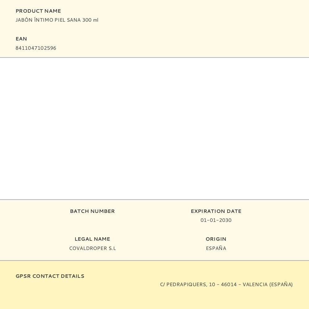 JABÓN ÍNTIMO PIEL SANA 300 ml gallery 0