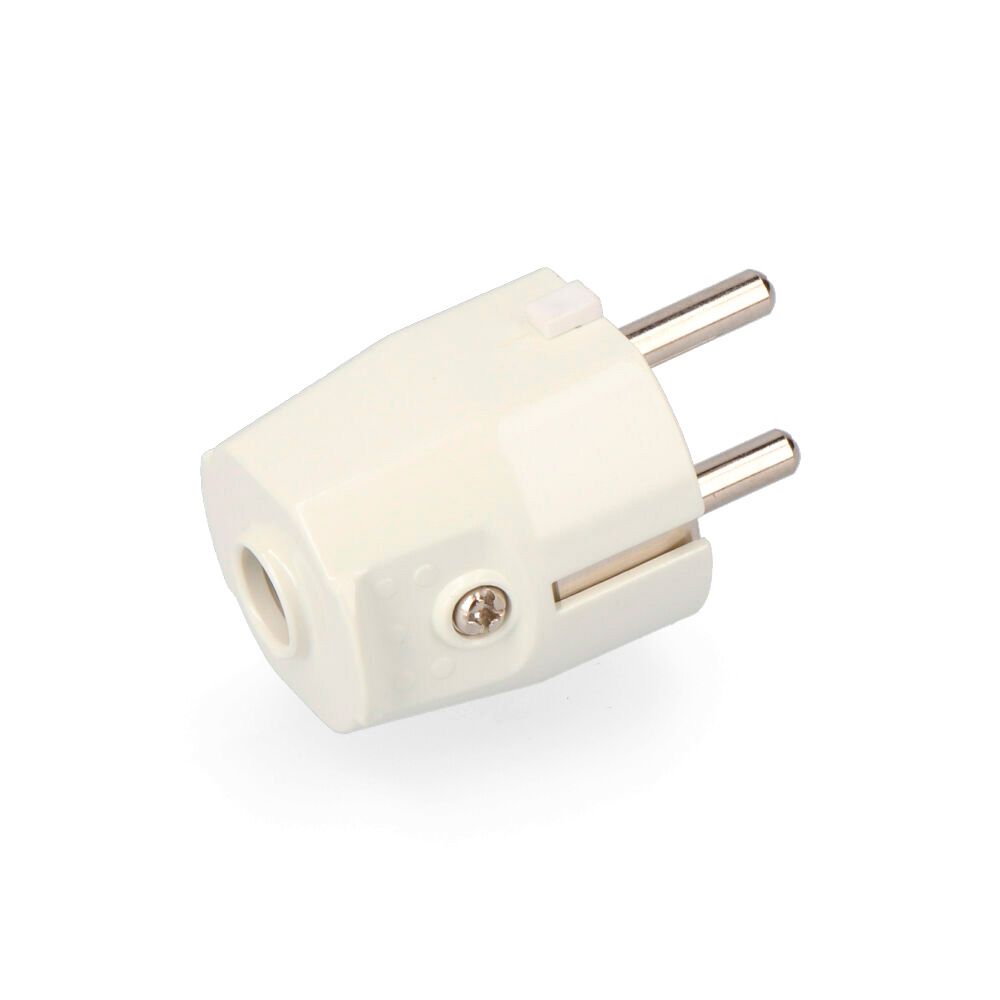 CLAVIJA TIPO F 4,8mm 10/16A T/TL BLANCA (ENVASADA)