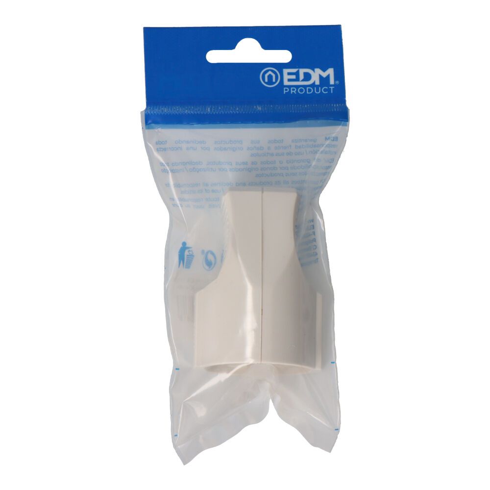 BASE AÉREA T/TL TIPO F 4,8 mm 10/16 A 250 V BLANCA (ENVASADA) gallery 0