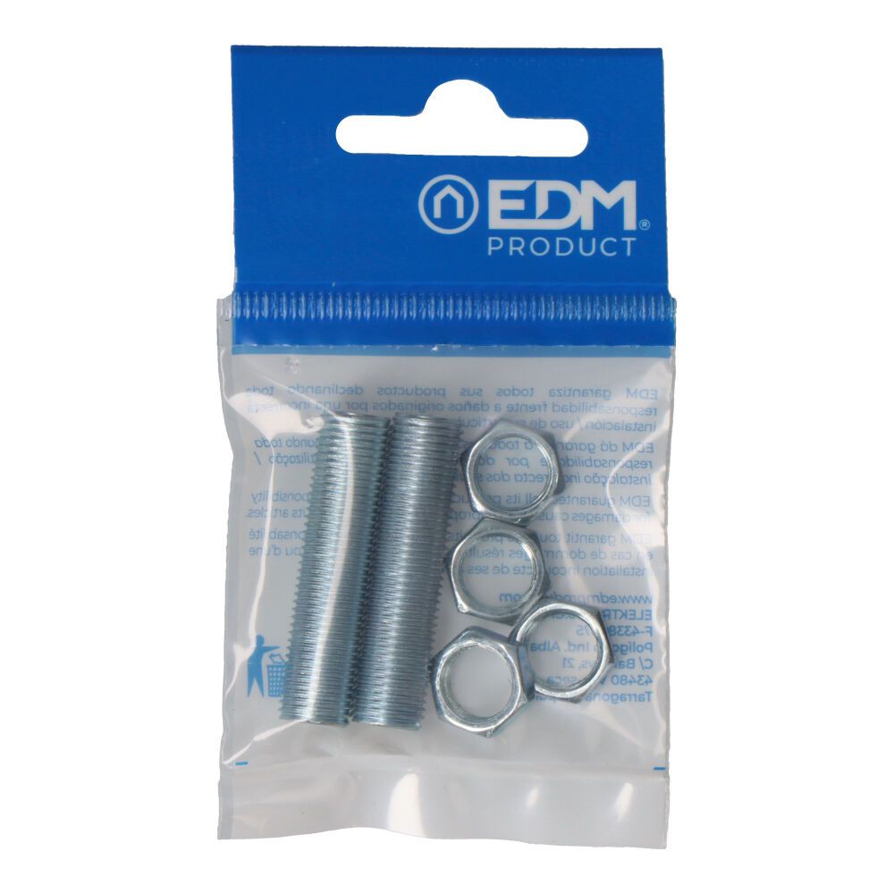 ROSCA 40 mm. CON TUERCA 10/100 (ENVASADAS) gallery 0