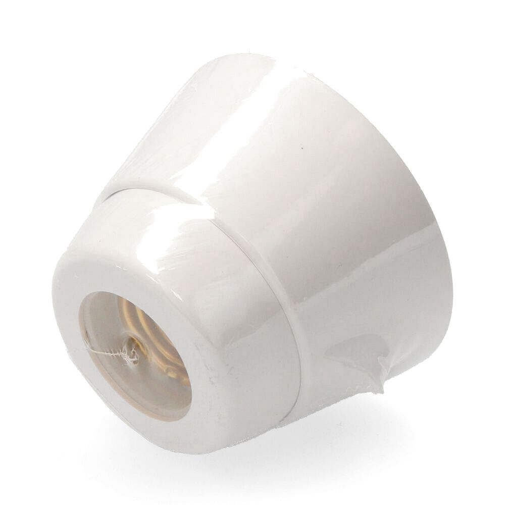 PORTALAMPARAS E27 ZOCALO RECTO PORCELANA (RETRACTILADO) EDM gallery 0