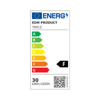 FOCO PROYECTOR LED CON TRIPODE 30W 2370LM 6400K LUZ FRIA BLACK SERIES EDM