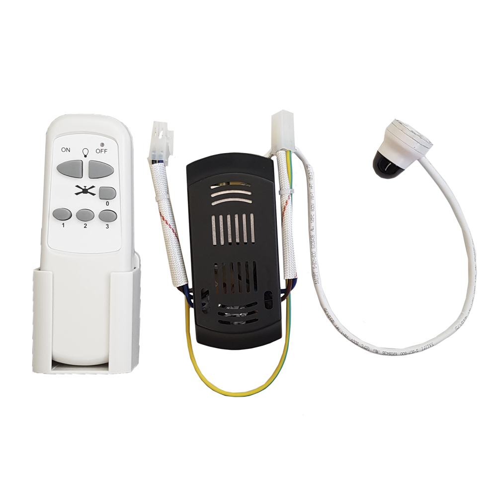 RECAMBIO KIT MANDO Y RECEPTOR PARA VENTILADORES TECHO MODELOS: 33988,3989,33806, 33807,33803 EDM