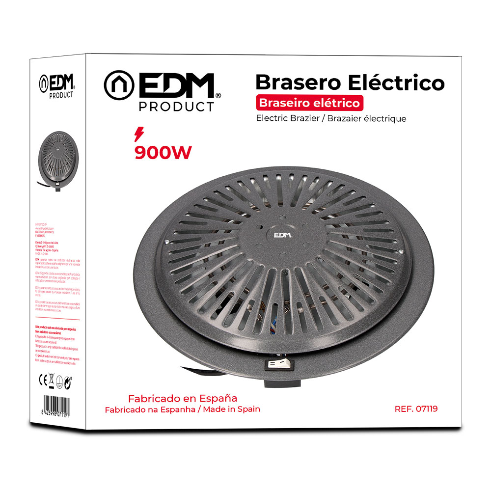 BRASERO ELECTRICO - 500/900W - EDM - Prendeluz