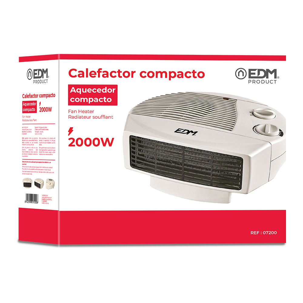 cALEFACTOR COMPACTO - MODELO HORIZONTAL - 1000-2000W - EDM