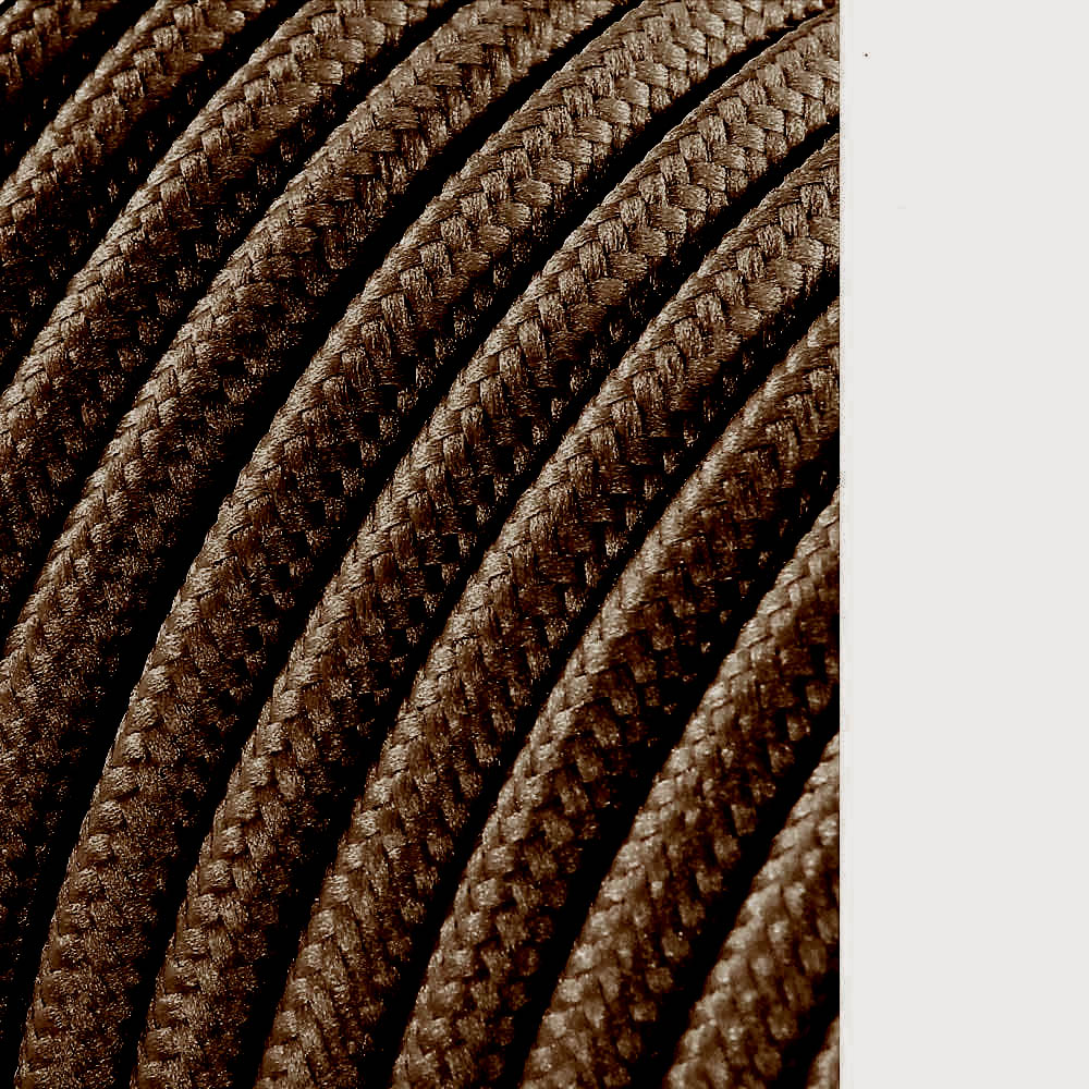 cABLE CORDON TUBULAIRE 2x0.75mm C20 MARRON 5m