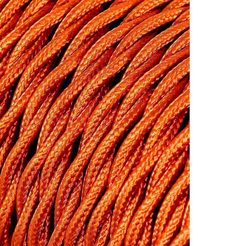 Cable trenzado textil 3x2,5 Marrón
