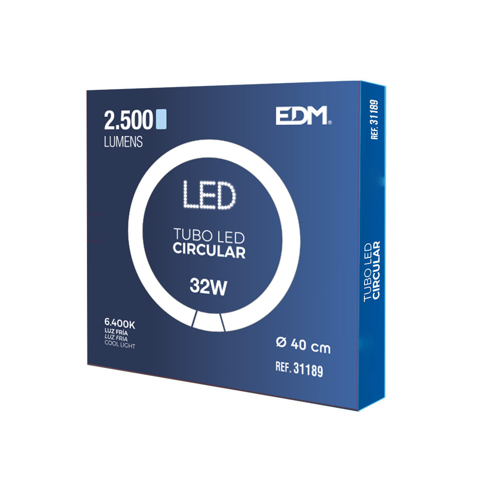 tUBO CIRCULAR LED G10q 32W 3400lm 6400K LUZ FRIA (EQ. 40W) Ø40cm EDM