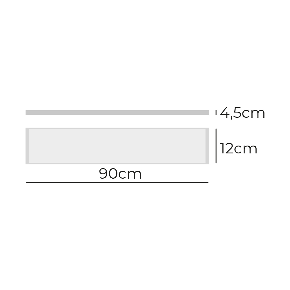 rEGLETA LED 35W 4000K LUZ DIA 3600lm 12x90x4,5cm EDM