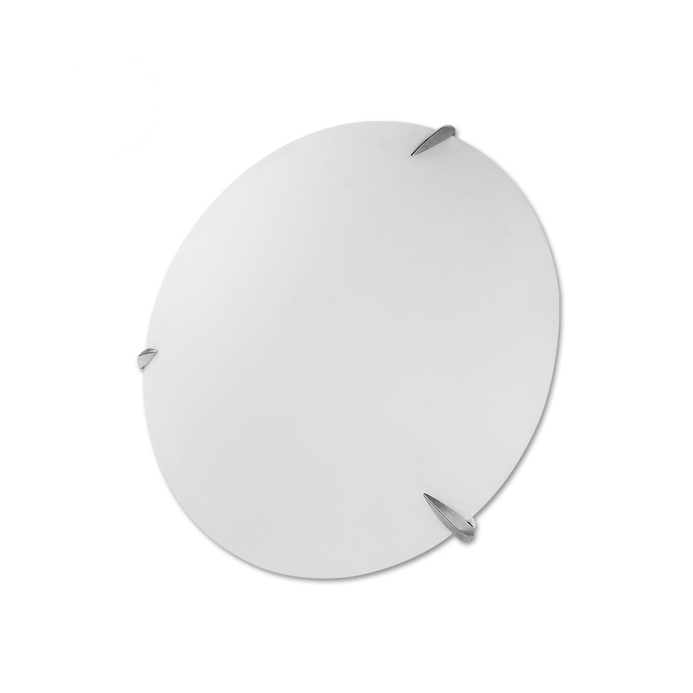 pLAFON CIRCULAR DE CRISTAL 2xE27 COLOR BLANCO Ø30x9cm EDM