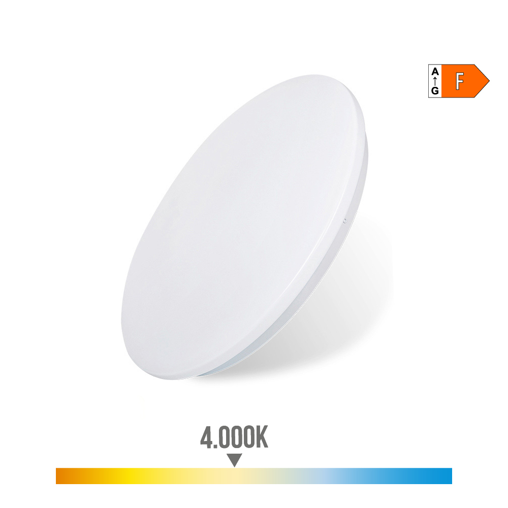pLAFON/APLIQUE LED DE SUPERFICIE 18W 4000K Ø33x6,6cm EDM