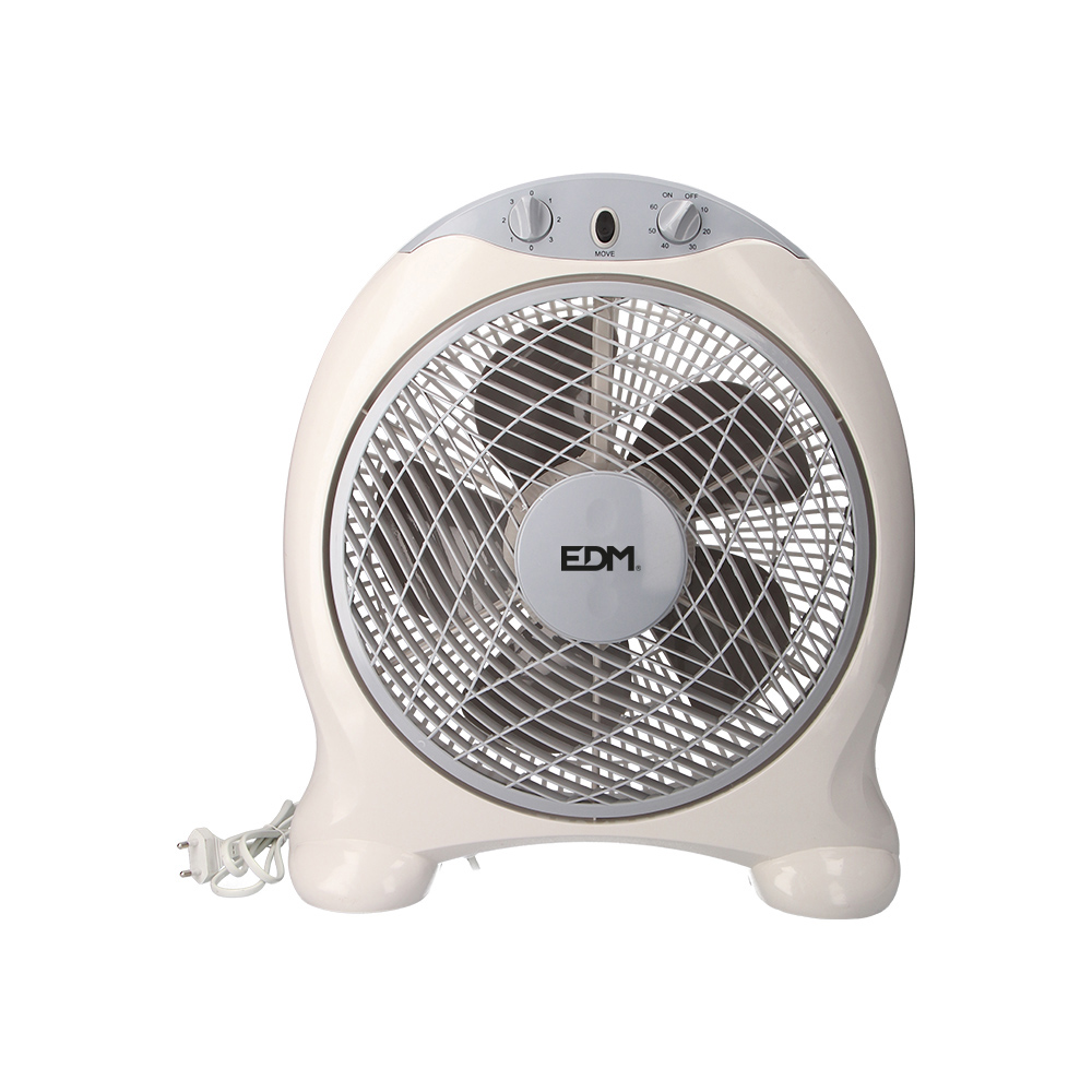 vENTILADOR BOX FAN. COLOR BLANCO/GRI. POTENCIA: 45W ASPAS: Ø30,5cm 38,5x13x46cm EDM