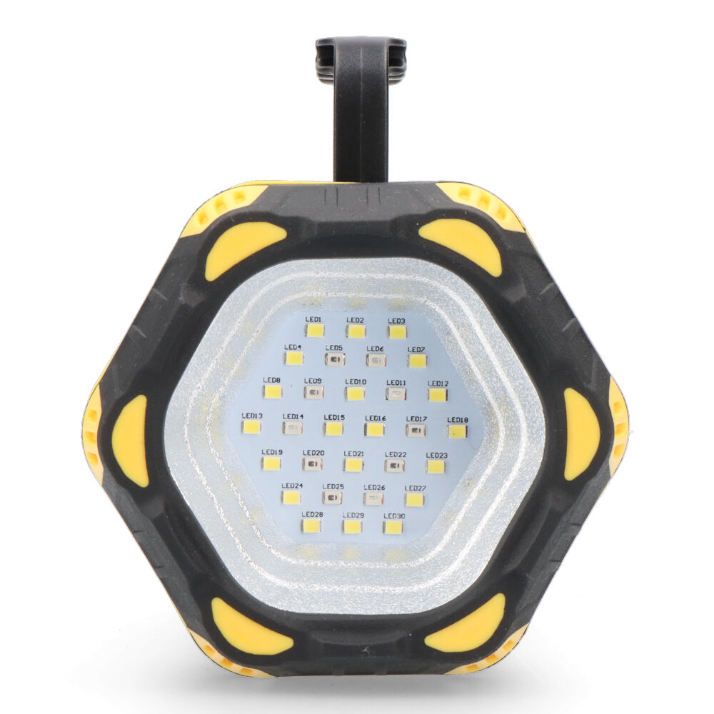 lINTERNA DE MANO CON LED FRONTAL 400lm + LATERAL 200lm EDM