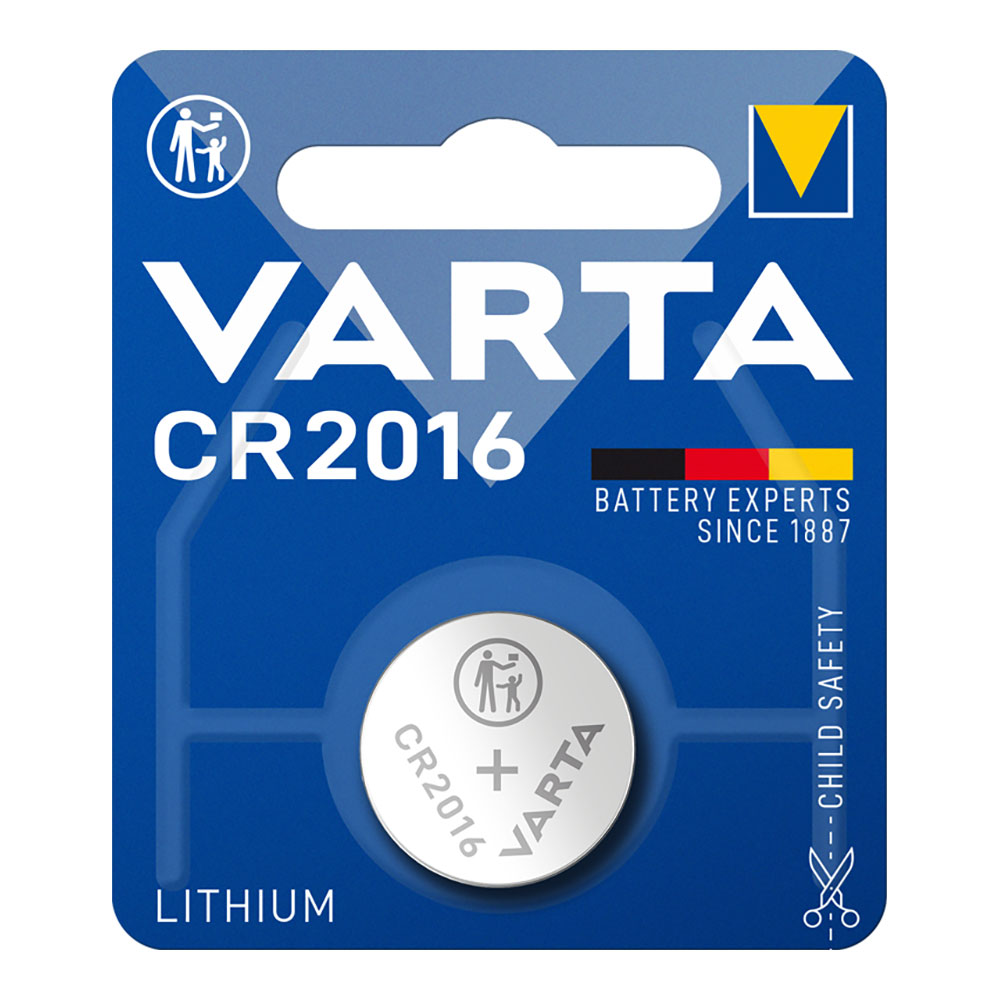 MICROPILA LITIO VARTA CR2016 3V (BLISTER 1 unid.) Ø20,0x1,6mm