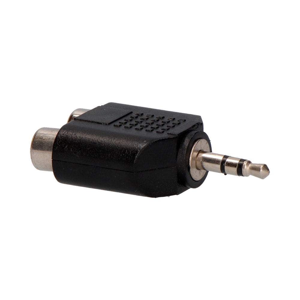 Adaptador plug 3.5mm macho a RCA hembra audio