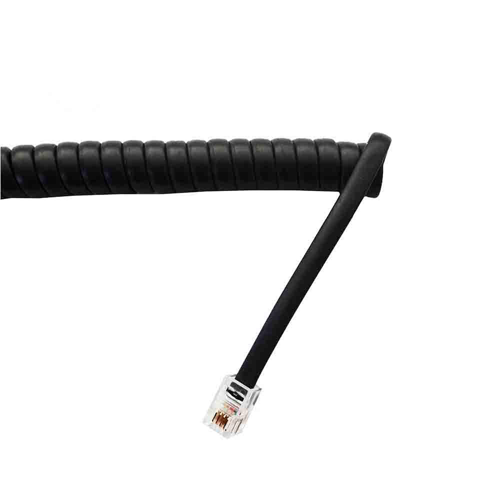 pROLONGACION TELEFONICA 2m 4 VIAS MACHO-MACHO MINI NEGRO RIZADA