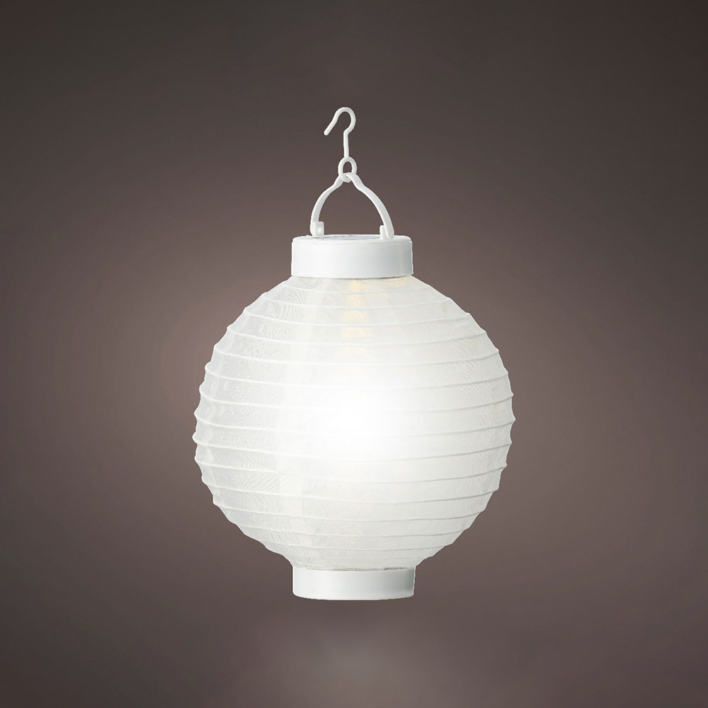 lAMPARA SOLAR BLANCA Ø20x23cm