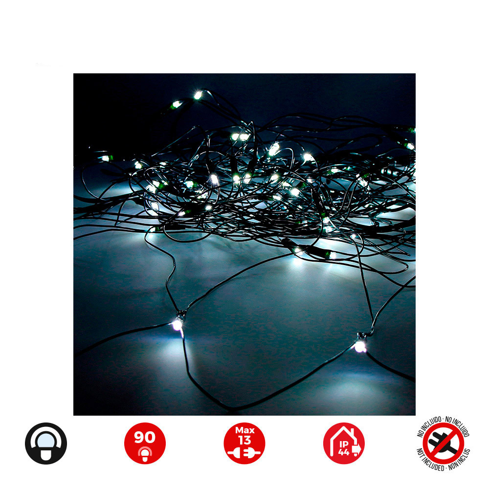 CORTINA RED EASY-CONNECT 2x1,5m 90 LEDS BLANCO FRIO 30V (INTERIOR-EXTERIOR) TOTAL 1,62W