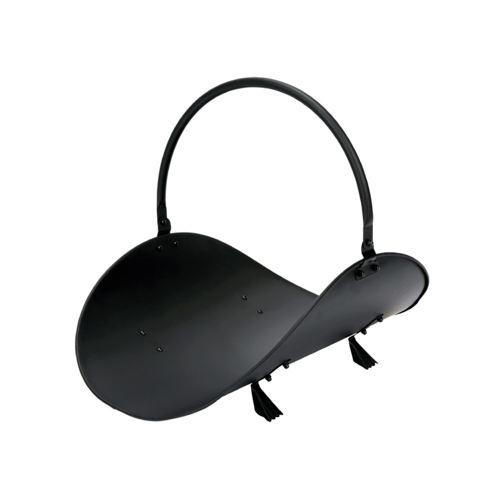 cESTA METALICA PARA LEÑA COLOR NEGRO EDM