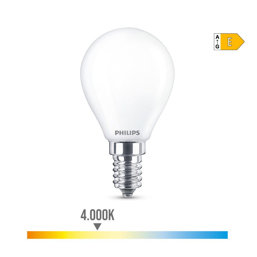 Lampara led gsc esferica 7w e14 3000k