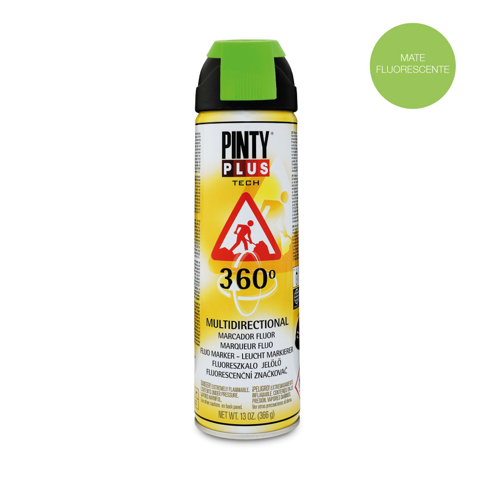 PINTURA EN SPRAY PINTYPLUS TECH 650cc MARCADOR 360º VERDE T136