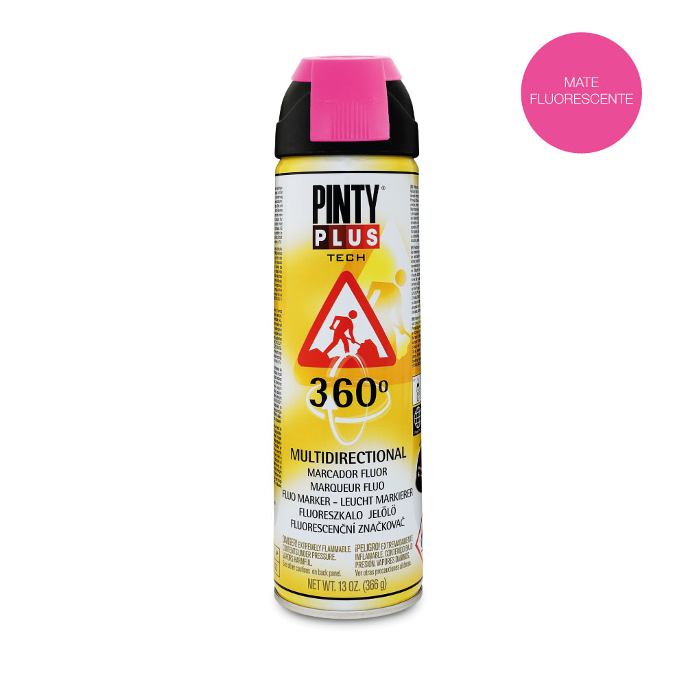 PINTURA EN SPRAY PINTYPLUS TECH 650cc MARCADOR 360º FUCSIA T184