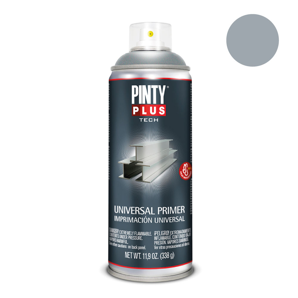 PINTURA EN SPRAY PINTYPLUS TECH 520cc IMPRIMACION UNIVERSAL GRIS  I113