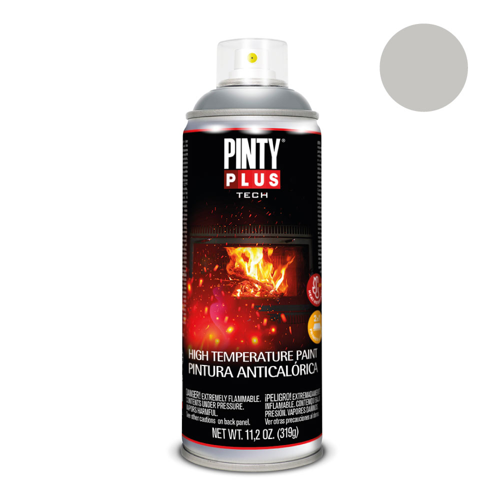 PINTURA EN SPRAY PINTYPLUS TECH 520cc ANTICALORICA PLATA A150