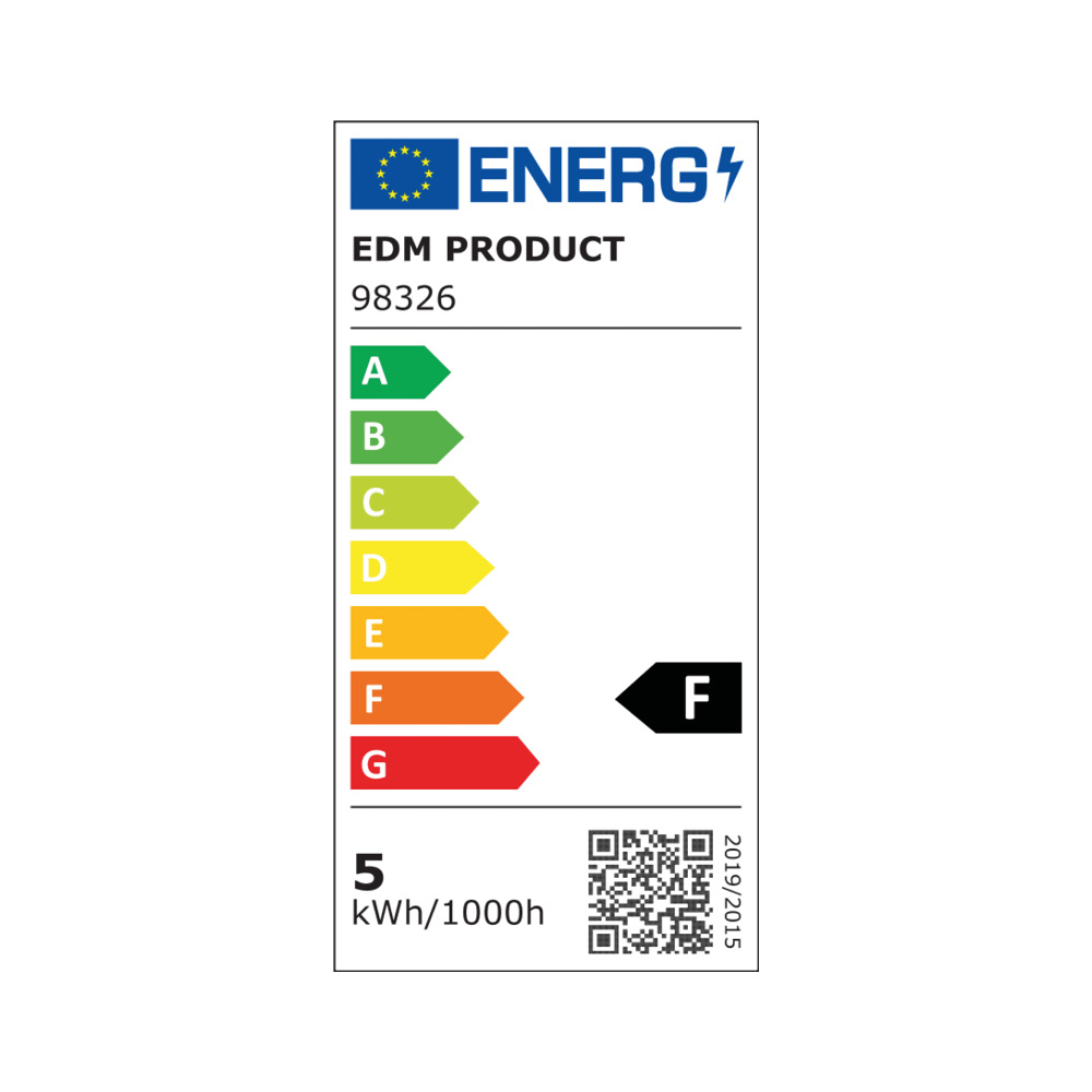 bOMBILLA DICROICA LED GU10 5W 450lm 6400K LUZ FRIA Ø5x5,5cm EDM