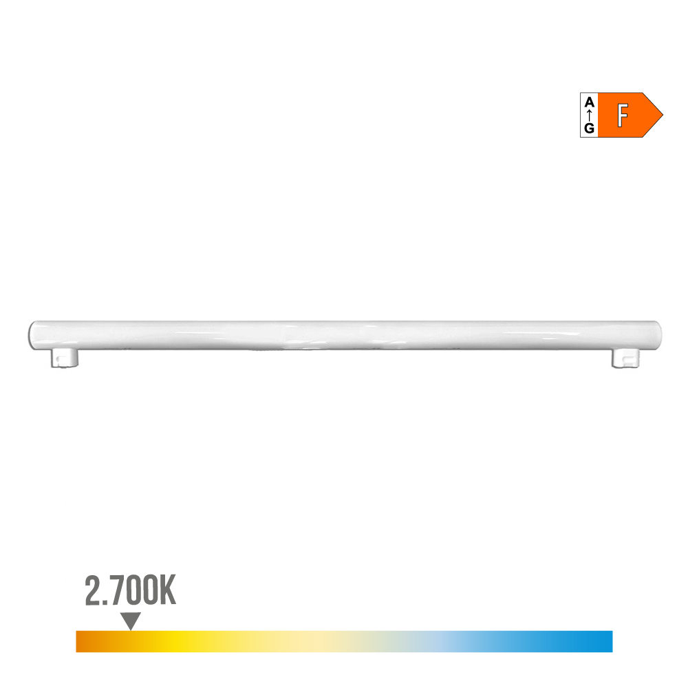 LINESTRA LED 2 CASQUILLOS S14S 18W 1800lm 2700K LUZ CALIDA 1000x30x47mm EDM