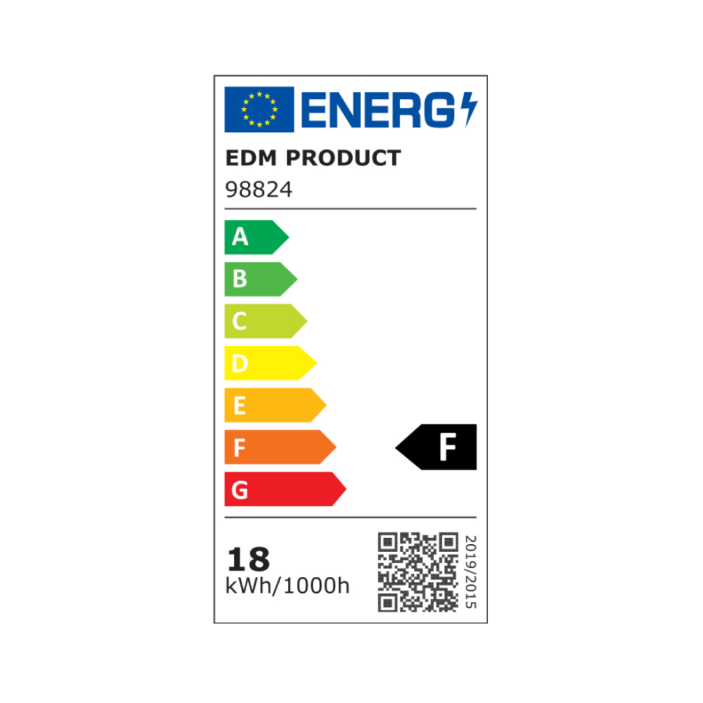 lINESTRA LED 2 CASQUILLOS S14S 18W 1450lm 6400K LUZ FRIA Ø3x100cm EDM