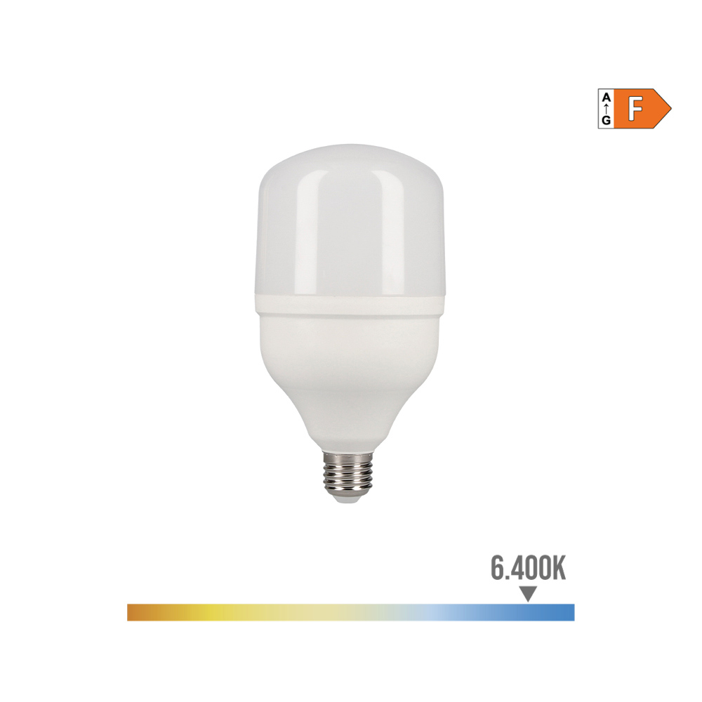 bOMBILLA INDUSTRIAL LED E27 40W 3200lm 6400K LUZ FRIA Ø10x20cm EDM