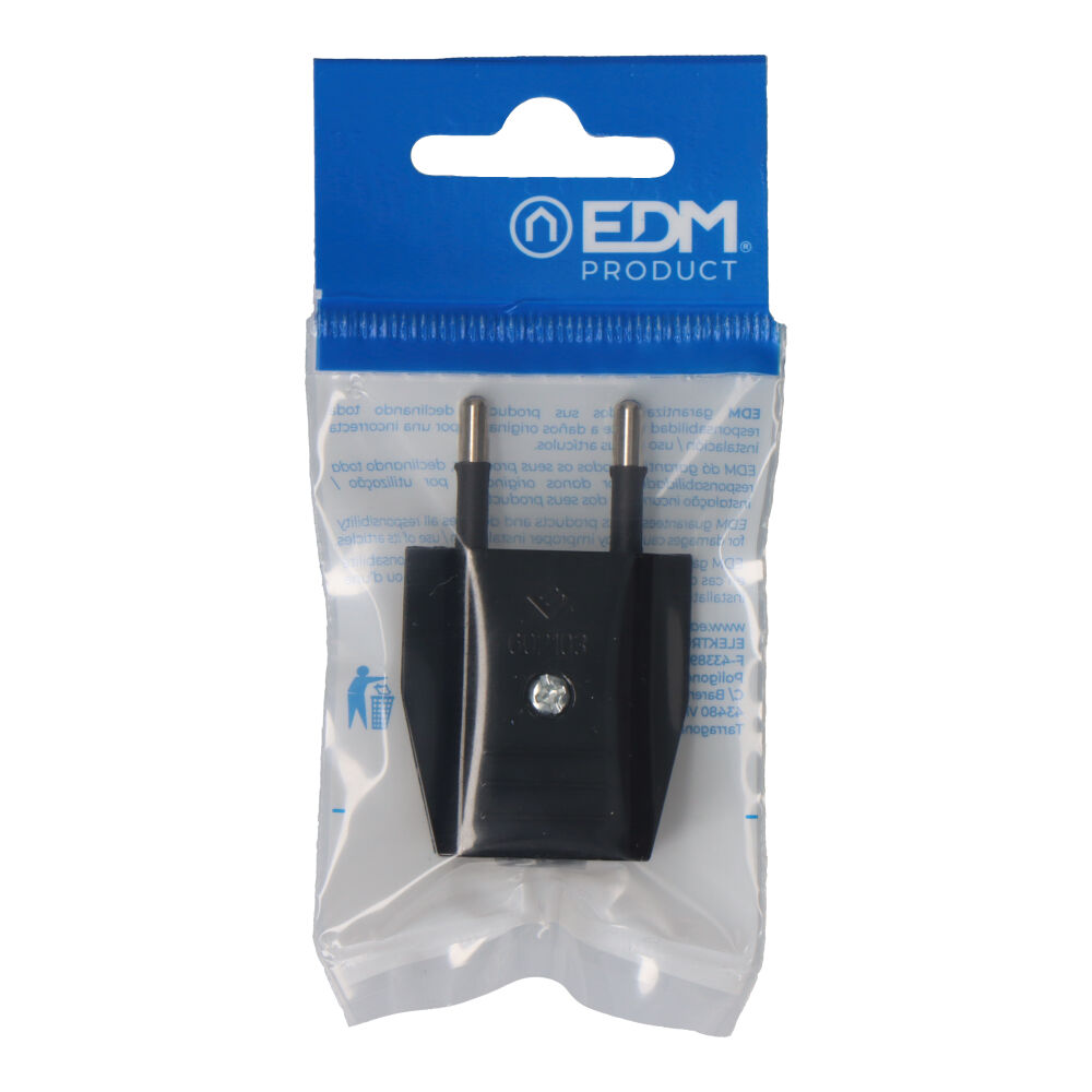 cLAVIJA 10A 250V NEGRA ENVASADA EDM