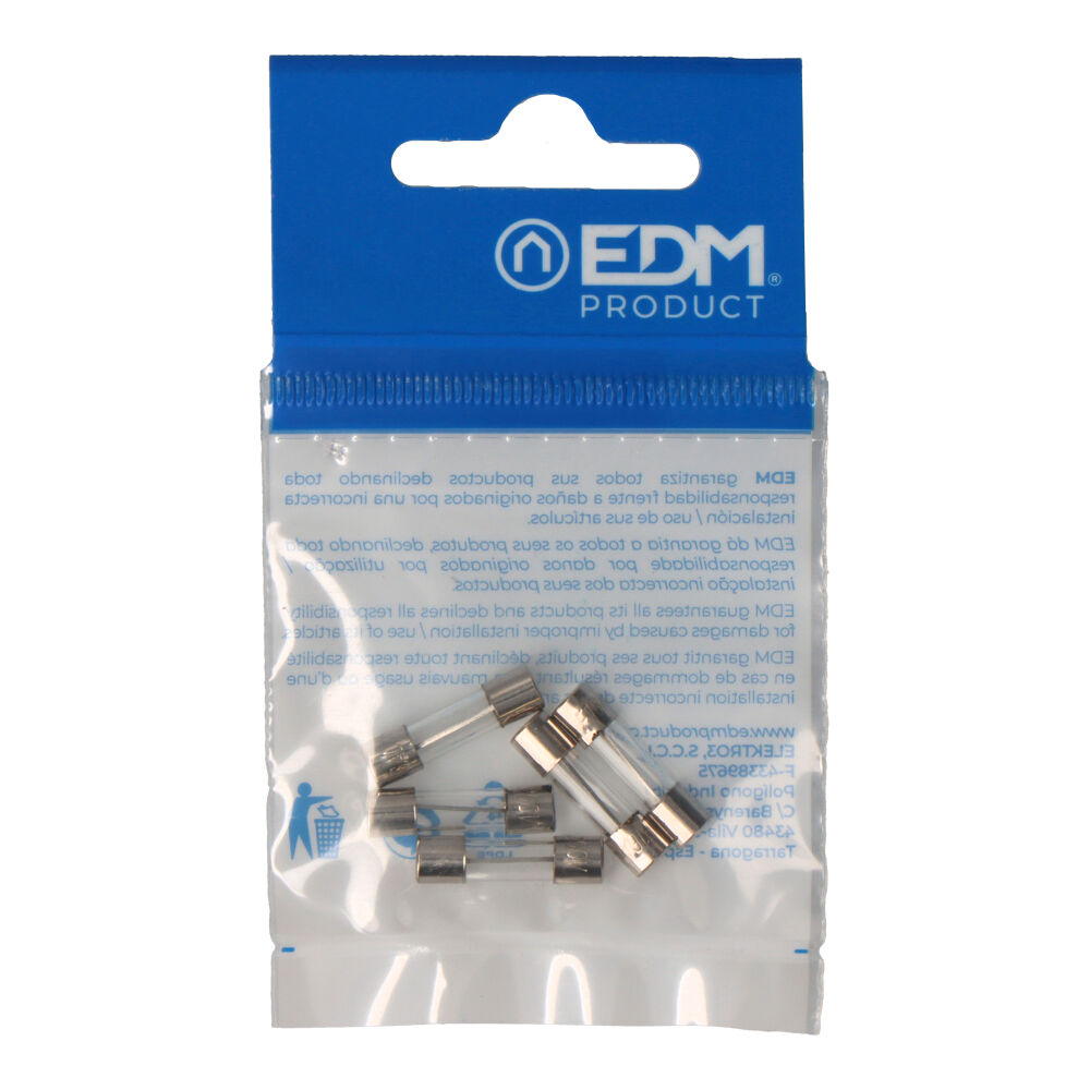fUSIBLE 5x20mm 16A EDM ENVASADO (5 unid.)