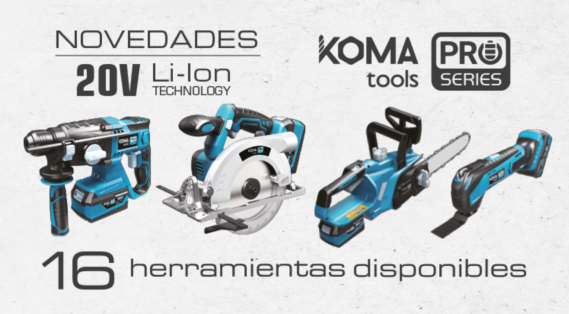 Ampliación de la gama de herramientas profesionales Koma Tools Pro